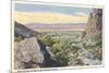 Palm Springs from Tahquiz Canyon-null-Mounted Art Print