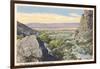 Palm Springs from Tahquiz Canyon-null-Framed Art Print