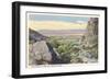 Palm Springs from Tahquiz Canyon-null-Framed Art Print