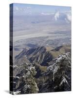 Palm Springs from the Top of San Jacinto Peak, Palm Springs, California, USA-DeFreitas Michael-Stretched Canvas