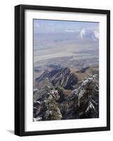 Palm Springs from the Top of San Jacinto Peak, Palm Springs, California, USA-DeFreitas Michael-Framed Photographic Print
