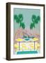 Palm Springs Pool-Jen Bucheli-Framed Art Print