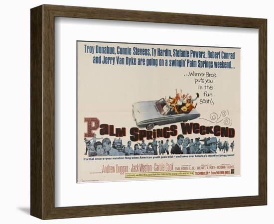 Palm Springs Weekend, 1963, Directed by Norman Taurog-null-Framed Giclee Print