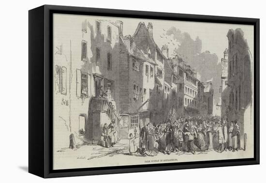 Palm Sunday in Spitalfields-null-Framed Stretched Canvas