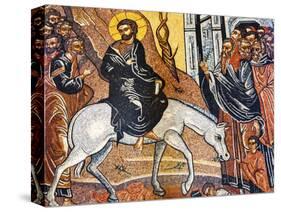 Palm Sunday Mosaic, Saint George's Greek Orthodox Church, Madaba, Jordan.-William Perry-Stretched Canvas