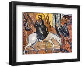 Palm Sunday Mosaic, Saint George's Greek Orthodox Church, Madaba, Jordan.-William Perry-Framed Photographic Print