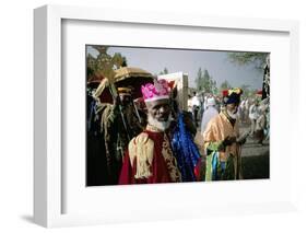 Palm Sunday Procession, Axoum (Axum) (Aksum), Tigre Region, Ethiopia, Africa-Bruno Barbier-Framed Photographic Print