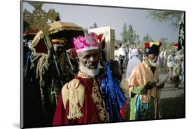 Palm Sunday Procession, Axoum (Axum) (Aksum), Tigre Region, Ethiopia, Africa-Bruno Barbier-Mounted Photographic Print