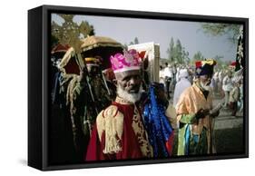 Palm Sunday Procession, Axoum (Axum) (Aksum), Tigre Region, Ethiopia, Africa-Bruno Barbier-Framed Stretched Canvas