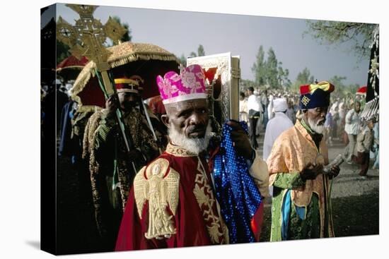 Palm Sunday Procession, Axoum (Axum) (Aksum), Tigre Region, Ethiopia, Africa-Bruno Barbier-Stretched Canvas