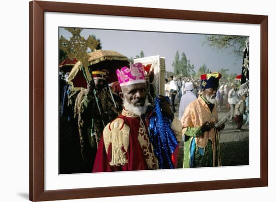 Palm Sunday Procession, Axoum (Axum) (Aksum), Tigre Region, Ethiopia, Africa-Bruno Barbier-Framed Photographic Print