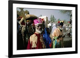 Palm Sunday Procession, Axoum (Axum) (Aksum), Tigre Region, Ethiopia, Africa-Bruno Barbier-Framed Photographic Print