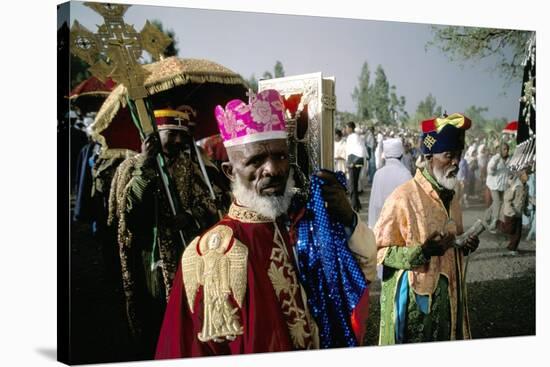 Palm Sunday Procession, Axoum (Axum) (Aksum), Tigre Region, Ethiopia, Africa-Bruno Barbier-Stretched Canvas