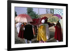 Palm Sunday Procession, Axoum (Axum) (Aksum), Tigre Region, Ethiopia, Africa-Bruno Barbier-Framed Photographic Print