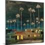 Palm Sunset-PI Studio-Mounted Art Print