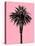 Palm Tree 1996 (Pink)-Erik Asla-Stretched Canvas