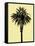 Palm Tree 1996 (Yellow)-Erik Asla-Framed Stretched Canvas