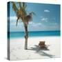 Palm Tree and Beach Chair-null-Stretched Canvas