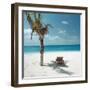 Palm Tree and Beach Chair-null-Framed Photographic Print