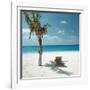 Palm Tree and Beach Chair-null-Framed Photographic Print