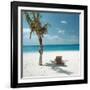 Palm Tree and Beach Chair-null-Framed Photographic Print