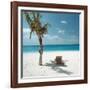 Palm Tree and Beach Chair-null-Framed Photographic Print