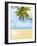 Palm Tree and Beach in the Maldives-John Harper-Framed Photographic Print