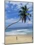 Palm Tree and Coconut Seller, Hikkaduwa Beach, Sri Lanka-Yadid Levy-Mounted Photographic Print