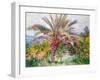 Palm Tree at Bordighera, C.1884-Claude Monet-Framed Giclee Print