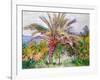 Palm Tree at Bordighera, C.1884-Claude Monet-Framed Giclee Print