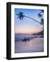 Palm Tree at Sunset on Tropical Mirissa Beach-Matthew Williams-Ellis-Framed Photographic Print