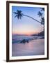 Palm Tree at Sunset on Tropical Mirissa Beach-Matthew Williams-Ellis-Framed Photographic Print