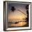 Palm Tree at Sunset on Tropical Mirissa Beach-Matthew Williams-Ellis-Framed Photographic Print