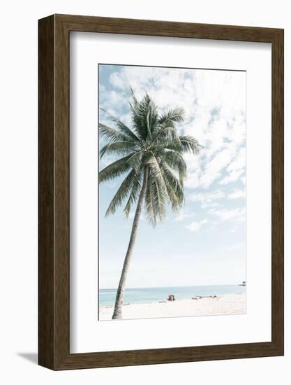 Palm Tree at the Beach 2-Photolovers-Framed Photographic Print