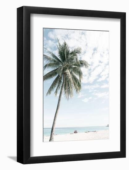 Palm Tree at the Beach 2-Photolovers-Framed Photographic Print