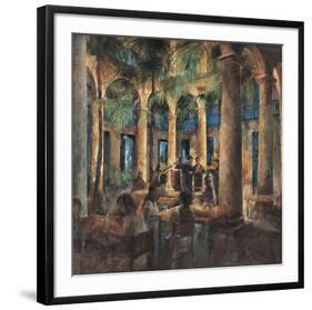 Palm Tree Cafe-Noemi Martin-Framed Giclee Print