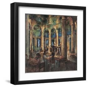 Palm Tree Cafe-Noemi Martin-Framed Giclee Print