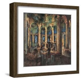 Palm Tree Cafe-Noemi Martin-Framed Giclee Print