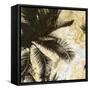 Palm Tree Gold 1-Kimberly Allen-Framed Stretched Canvas