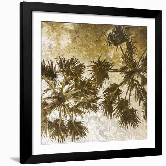 Palm Tree Gold 2-Kimberly Allen-Framed Art Print