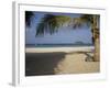 Palm Tree in Front, Kata Beach, Phuket, Thailand, Southeast Asia-Joern Simensen-Framed Photographic Print