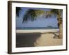 Palm Tree in Front, Kata Beach, Phuket, Thailand, Southeast Asia-Joern Simensen-Framed Photographic Print