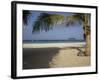 Palm Tree in Front, Kata Beach, Phuket, Thailand, Southeast Asia-Joern Simensen-Framed Photographic Print