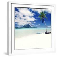 Palm Tree on a Tropical Beach-null-Framed Photographic Print