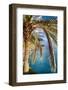 Palm Tree on the Hillside, Vernazza, Italy-George Oze-Framed Photographic Print
