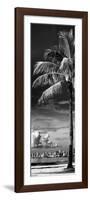 Palm Tree overlooking Downtown Miami - Florida-Philippe Hugonnard-Framed Photographic Print