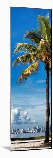 Palm Tree overlooking Downtown Miami - Florida-Philippe Hugonnard-Mounted Photographic Print