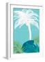 Palm Tree Paradise 2-Bella Dos Santos-Framed Art Print