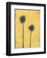 Palm Tree Silhouette-Jan Weiss-Framed Art Print