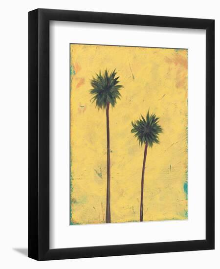 Palm Tree Silhouette-Jan Weiss-Framed Art Print